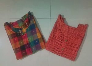 2 Sets Of Sleeveless Kurties