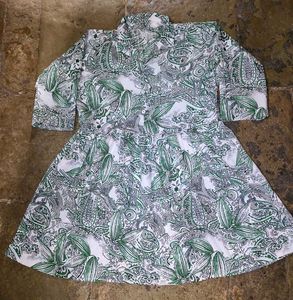 Green &amp; White Printed co-ord Set