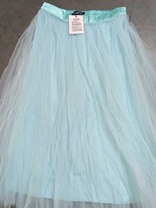 Aqua Tulle Skirt