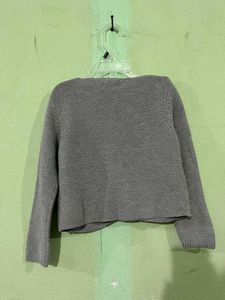 Cute Grey Knit Cardigan
