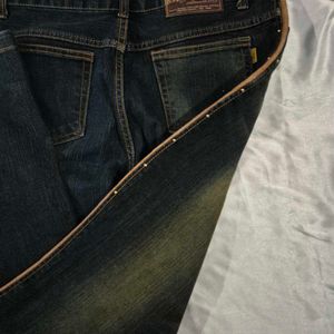 Bootcut Y2K Denim With Leather Sides