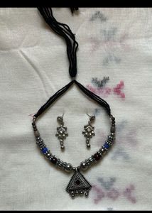 Combo Of 2-Oxidized Jewellery Sets With Earrings