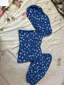 Blue Shell Print Romper