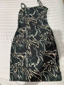 Abstract Print Mini Dress