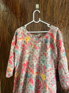 42 bust Floral Print Kurta for women