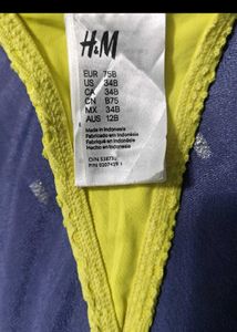 H&amp;M Yellow Bikini Top