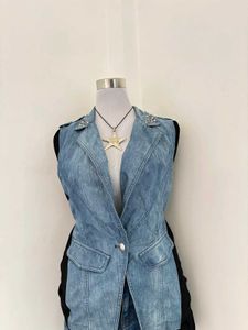 Y2K denim vest