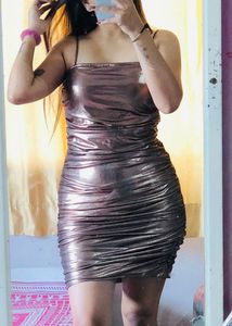 Metallic Mini Dress