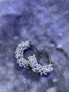 Beaded Hoop Earrings