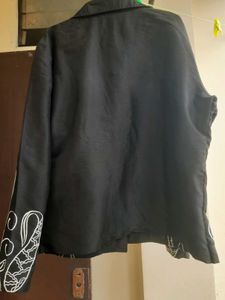 Embroidered Silk Blend Jacket