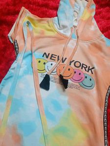 Smiley Face Hoodie Dress