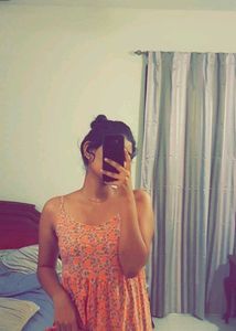 Flowy Block Print Dress
