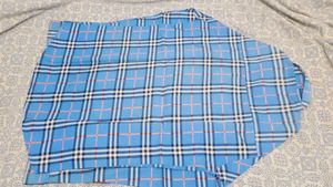 Blue Plaid Casual Shirt