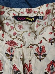 Floral Print Kurta Set -46 Size