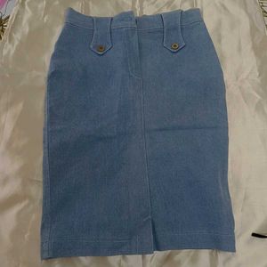 Denim Pencil Skirt