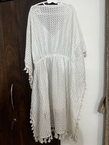White kimono/ kaftan beach dress