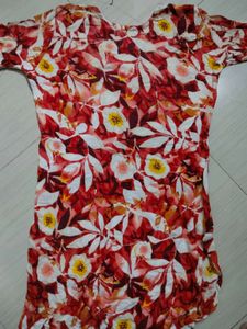 Floral Print Kurta