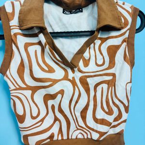 Retro Print Tank Top