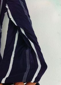 Navy Blue Stripe Kurta