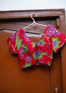 Pink Crop Top Blouse