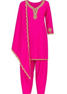 Pink Embroidered Salwar Kameez Pakistani Suit