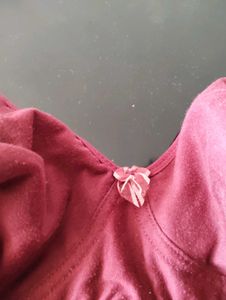 Comfortable Maroon Bra