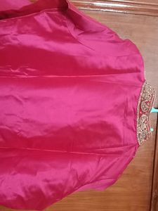 Pink Embroidered Kurti