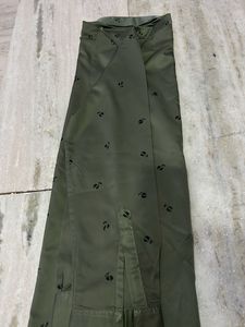 Olive Green Patterned Shirt