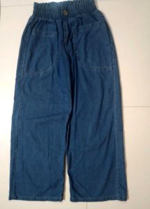 Wide Leg Denim Jeans