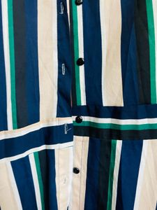Multicolour Striped Long Maxi Dress For Women