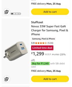 Stuffcool Novus 33W for Samsung, Pixel &amp; iphone