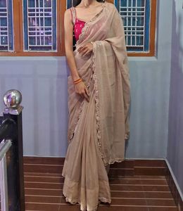 Elegant Beige Saree