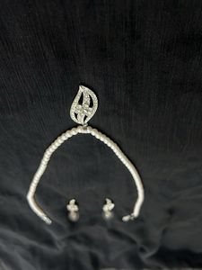 Pearl Necklace &amp; Earring Set