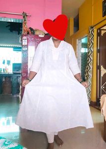 Beautiful white colour kurti