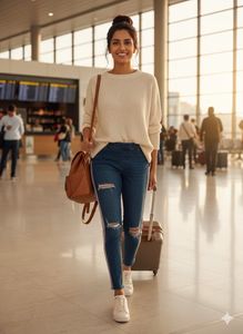 💥Edge &amp; Shine: HUE Distressed Shimmer Jeggings! ✨