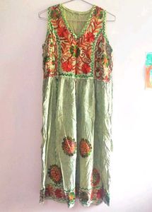 Embroidered Bohemian Dress