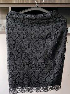 Black Lace Pencil Skirt