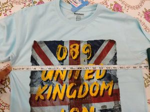 Bumchums New Unused Tshirt Sky Blue Size M