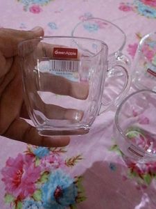 Set of 4 Glass Mugs