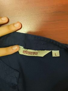 Navy Blue button up kurti