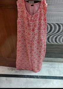 Pink Printed Kurta