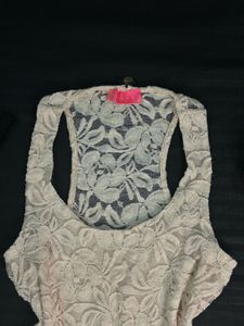 Ivory Lace Tank Top