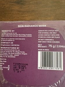 Foxtale Skin Radiance Mask