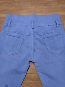 Blue High-Waisted Jeans