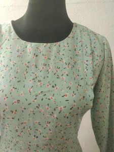 Floral Print Mint Dress