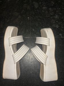 Square Toe Strap Beach Slides - Size 38