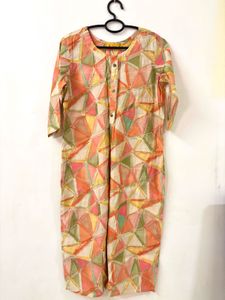 Perfect Office going Summery Kurta in Peach color
