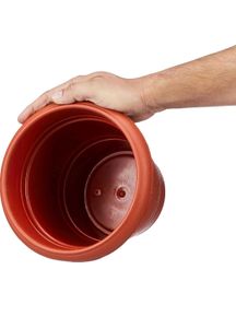 1 Pc. Brown Plastic Pot (21inch = 16.1cm)
