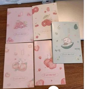 A5 SizeThemed Korean Style Ruled Notebook 5Pieces