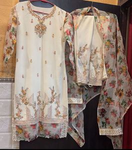 Floral Embroidered Suit Set